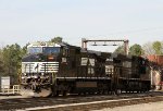 NS 9829 & 9502 hang out at the fuel rack in Glenwood Yard